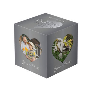 Cube Photo 20e images cardiaques en platine 4 photos