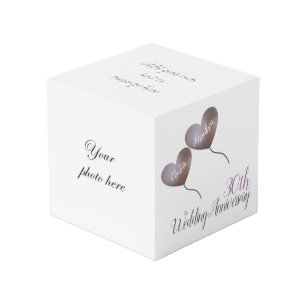 Cube Photo 30e anniversaire de la mariage perle ballons cardi