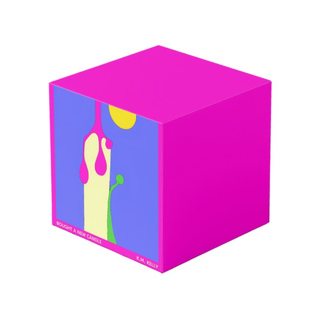 Cube Photo ACHAT D'UNE NOUVELLE BOUGIE - Art (Angle devant)