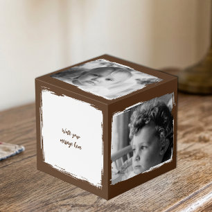 Cube Photo Ajouter 4 images personnaliser les mots photo marr