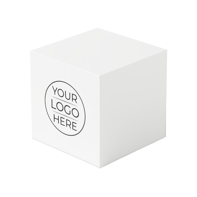 Cube Photo Ajouter simplement votre logo Entreprise (Angle devant)