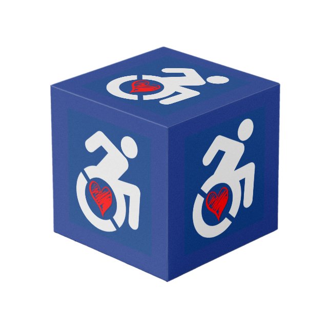 Cube Photo Amour Handicap (Angle devant)