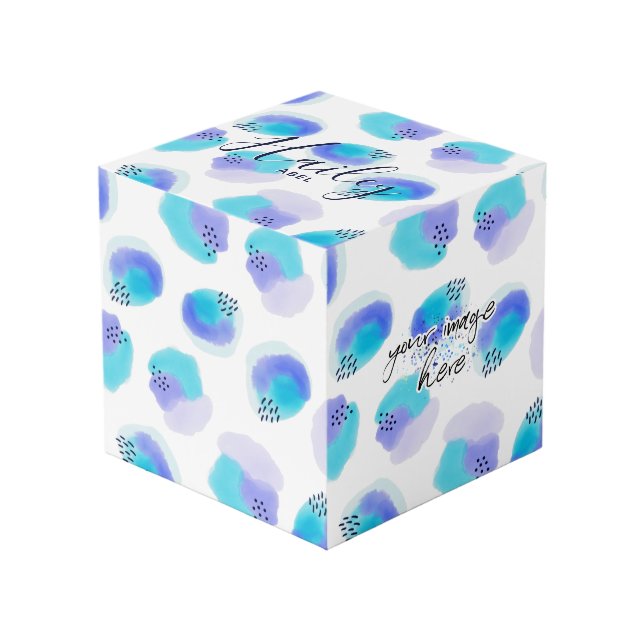 Cube Photo Aquarelle (Angle devant)