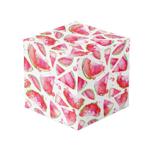 Cube Photo Aquarelle pastèque 1