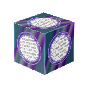 Cube Photo Arrondi en Carré Contour du cadre 02 + votre photo