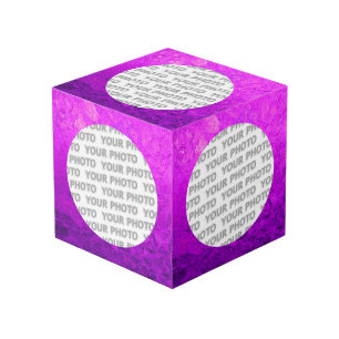 Cube Photo Arrondi en Carré Frame splatter 7 + votre photo