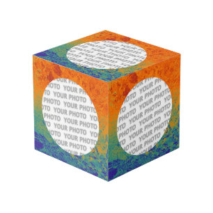 Cube Photo Arrondi en Carré Frame splatz 4 + votre photo