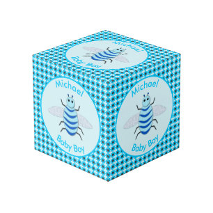 Cube Photo Bébé Bleu mignon Bee Bee Personnalisé