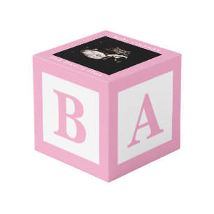 Cube Photo Bébé rose Blocage Sonogramme Grossesse Garde phot