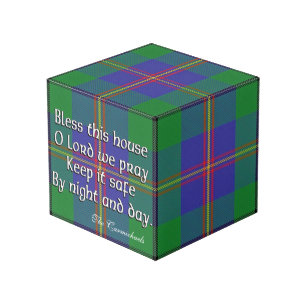 Cube Photo Bénédiction de Chambre de tartan de Carmichael d