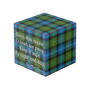 Cube Photo Bénédiction de Chambre de tartan du Mackenzie de