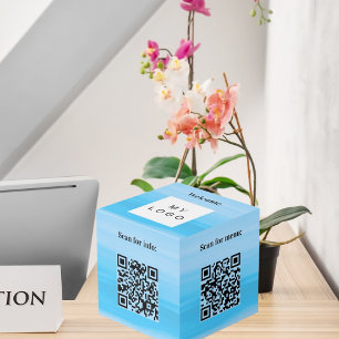 Cube Photo Bienvenue logo de l'entreprise QR codes info océan