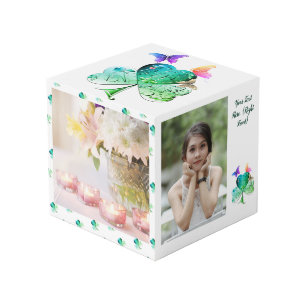 Cube Photo Bouton photo Shamrock de la Saint Patrick
