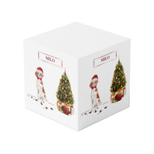 Cube Photo Bretagne Funny Christmas Chien et Arbre