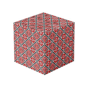 Cube Photo Broderie Ethnique Slave, Traditionnelle Balkanique