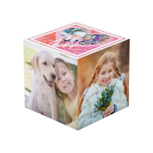 Cube Photo Cadre photo LOVE Heart (Cinq photos)