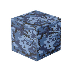 Cube Photo Camouflage Bleu Marine, Militaire, Armée