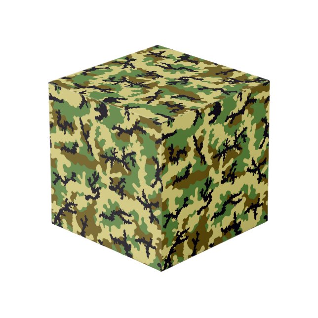 Cube Photo Camouflage des bois (Angle arrière)
