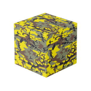 Cube Photo Camouflage jaune et Brown, Militaire, Armée