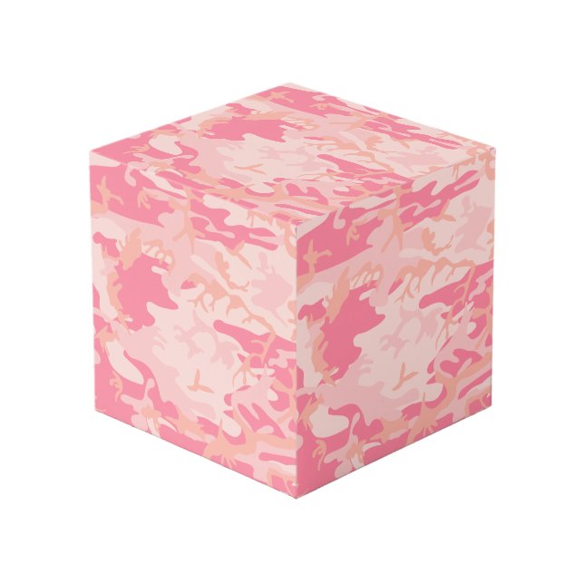 Cube Photo Camouflage rose, Armée (Angle devant)