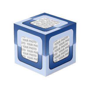 Cube Photo Carré en Carré Frame couleur V + votre photo
