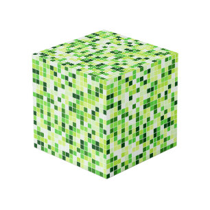 Cube Photo Carreaux de Piscine, Carreaux de Mosaïque Verts, M