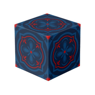 Cube Photo Carreaux floraux décoratifs motif