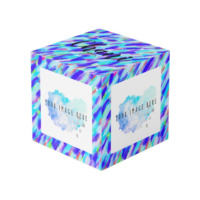 Cube Photo Chaos coloré (Angle devant)