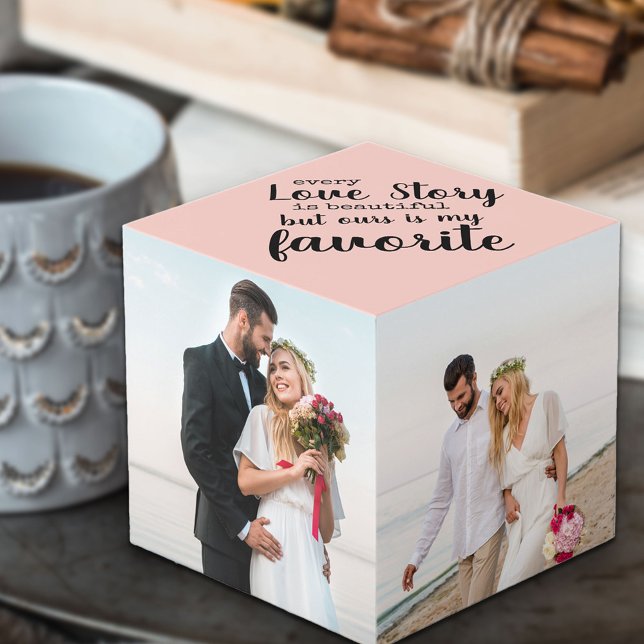 Cube Photo Chaque histoire d'amour est belle photo 4 Mariage (Créateur téléchargé)