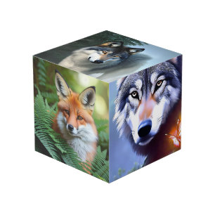 Cube Photo Chiens Et Renards Sauvages,