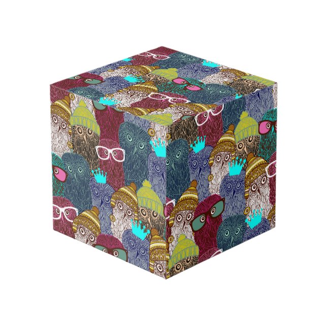 Cube Photo Chouette dans la couronne (Angle devant)