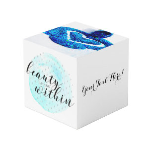 Cube Photo Citation de beauté de l'aquarelle