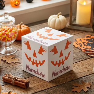 Cube Photo Citrouille personnalisée Jack O Lantern Halloween