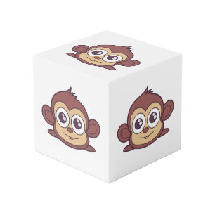 Cube Photo Clipart de singe mignon
