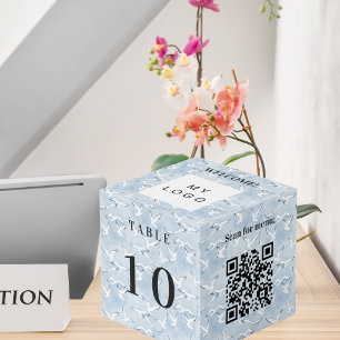 Cube Photo Code QR de numéro de table menu enseigne de commer