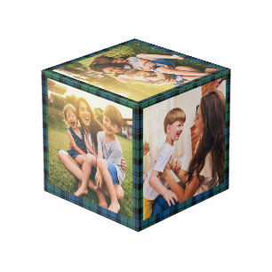 Cube Photo Collage de photos de famille plaid Clan Campbell T