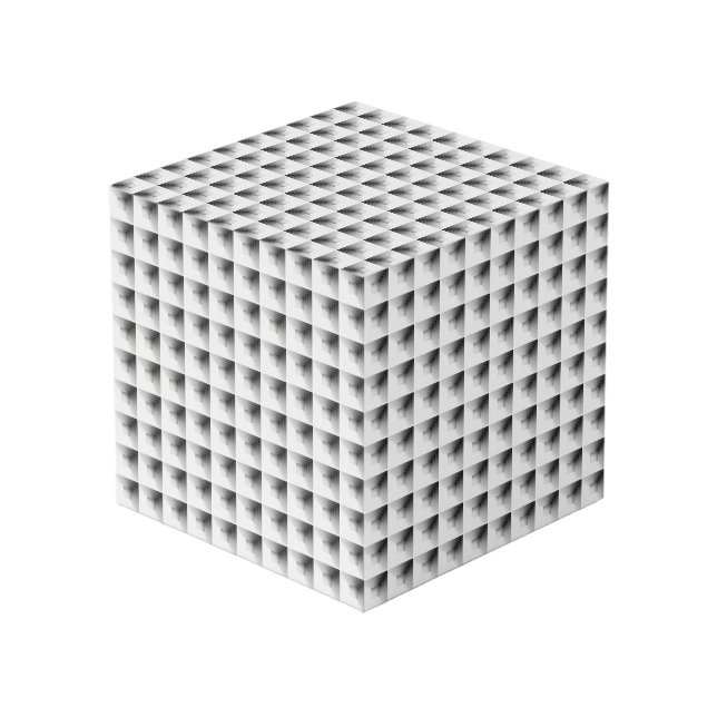 Cube Photo conception de compartiment en gris... (Angle arrière)