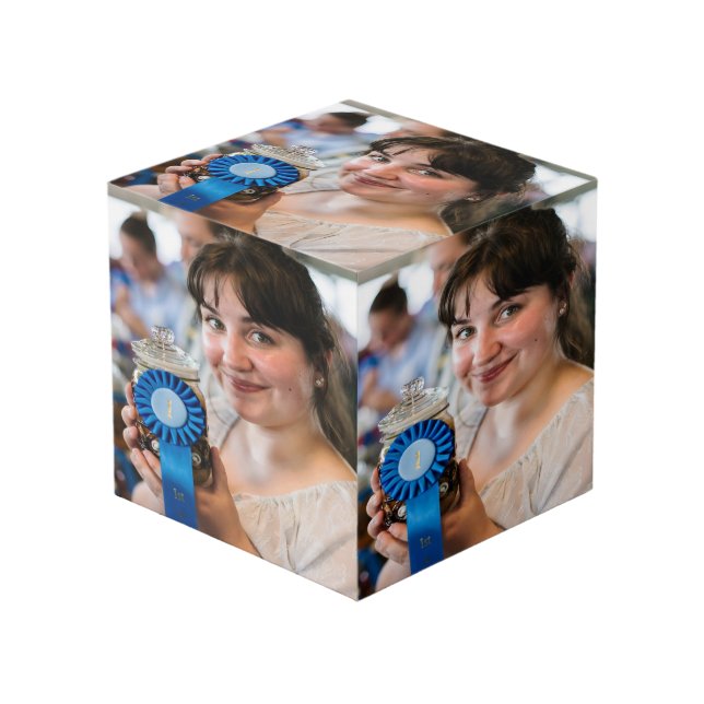 Cube Photo Concours de mise en conserve équitable Personnalis (Angle devant)