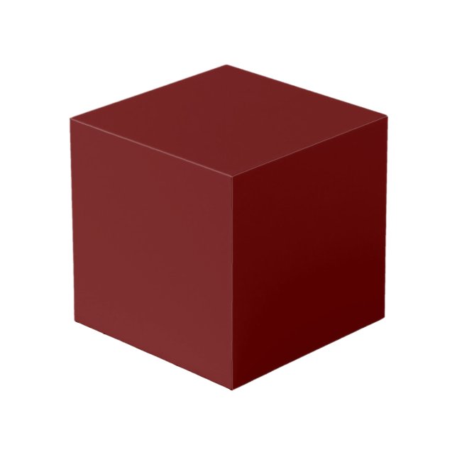 Cube Photo couleur rouge (Angle devant)