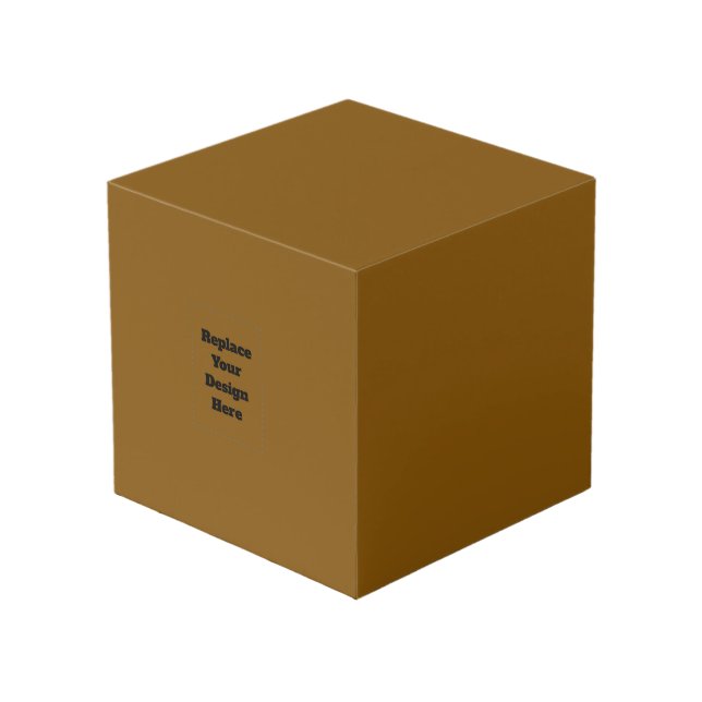 Cube Photo Créez Votre Propre Brun (Angle devant)
