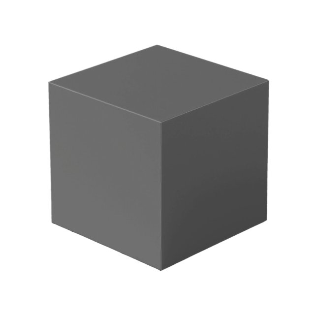 Cube Photo Créez Votre Propre Conception Personnalisée Gris F (Angle devant)