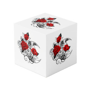 Cube Photo Croissant mécanique avec roses rouges