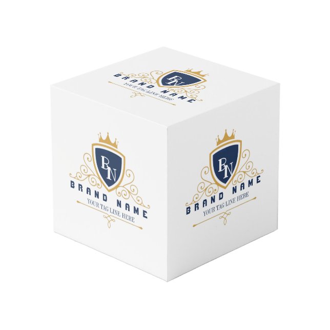 Cube Photo Customize Luxury hotel business or restaurant logo (Angle devant)