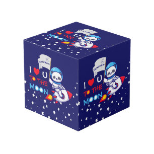 Cube Photo Cute Panda Ours Astronaut Sur Rockship Kids