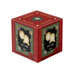 Cube photo de Noël avec 4 de vos photos