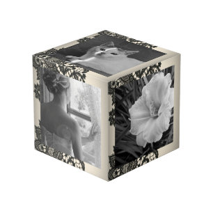 Cube Photo dentelle noire