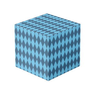 Cube Photo Drapeau bleu Bavaria Rhombus Motif