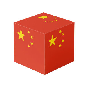 Cube Photo Drapeau de la Chine