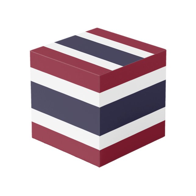 Cube Photo Drapeau de Thaïlande (Angle devant)