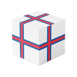 Cube Photo Drapeau des îles Féroé